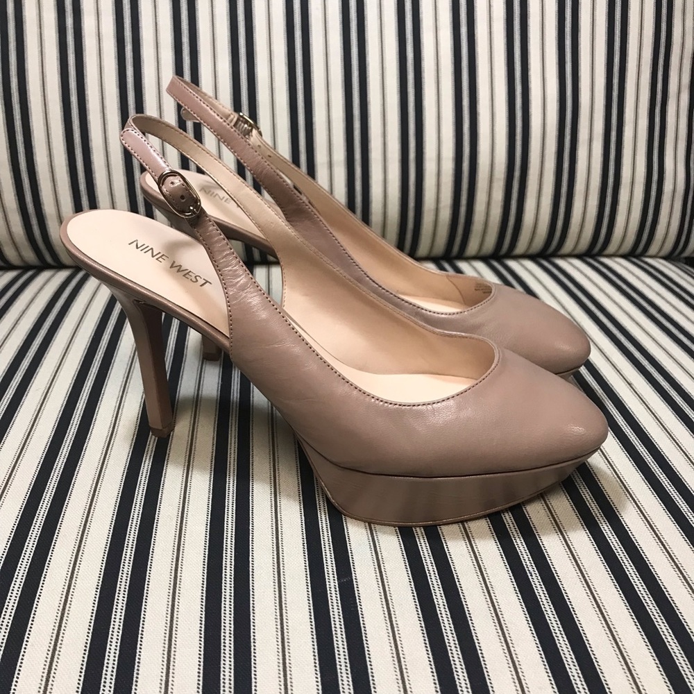 Nine West sling back heels - 9.5